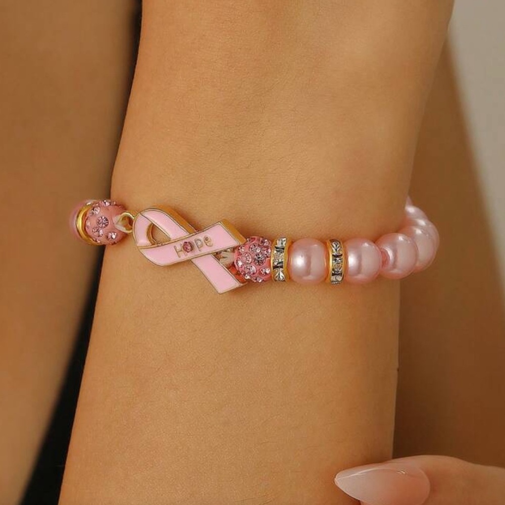 Breast Cancer Awareness 5 in 1 Bracelet Set - Picture 2 of 10